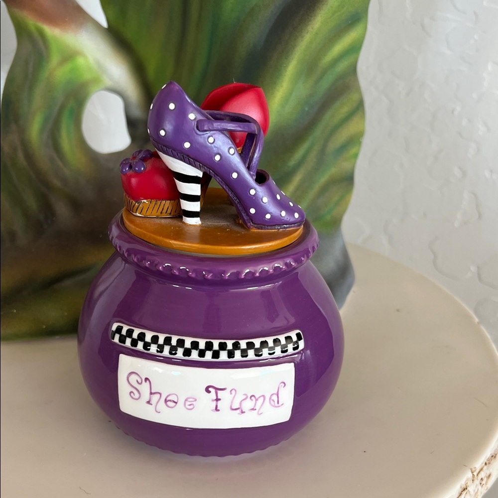 Purple Shoe Fund Coin Bank
